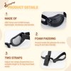 Enjoying Dog Goggles/Sunglasses Small Breed Outdoor UV Protection Dog Sunglasses for Small Dogs Eye Protection Anti-Fog/Wind/Dust/Snowproof Puppy Glasses, Black