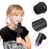 Gadpiparty Fake Microphone Model 2pcs Realistic Mic Toy Fake Microphone with Mic Flag Station for Kids Pretend Play Party Favors