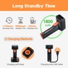 Tera Pro 1D 2D QR Wireless Barcode Scanner with Display Screen Battery Level Indicator Time Display Works with Bluetooth with Charging Cradle Base for Warehouse Supermarket Library HW0006 Pro