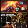 Woumserta Volcano Dig Kit - 10 Rocks Excavation Kit, Gemstone Rocks for Kids, Fossil Volcano Toys Dig Kits for Rocks Collection, Volcano Toys for Boys Girls and up Year Old Birthday Gifts