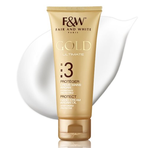 FAIR & WHITE Gold Hand Cream - 4.4 Fl oz / 125 ml - Formulated to Remove Stretch Marks with Shea Butter and Glycerin