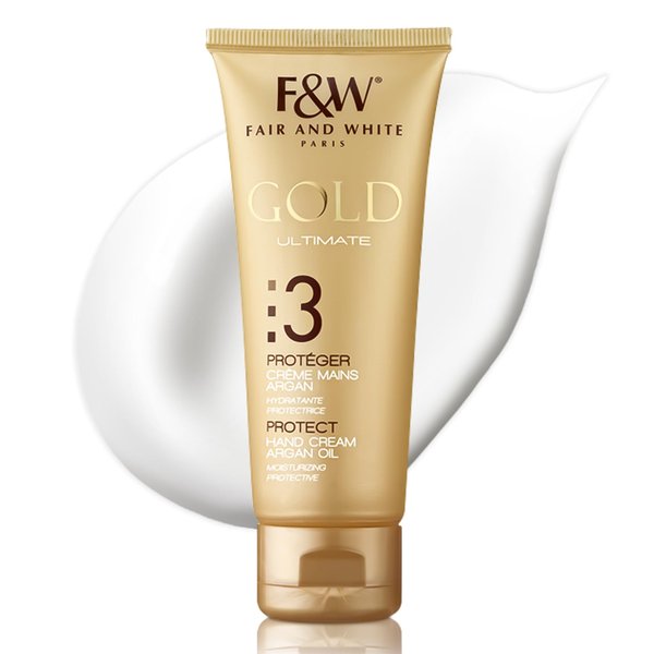 FAIR & WHITE Gold Hand Cream - 4.4 Fl oz / 125 ml - Formulated to Remove Stretch Marks with Shea Butter and Glycerin