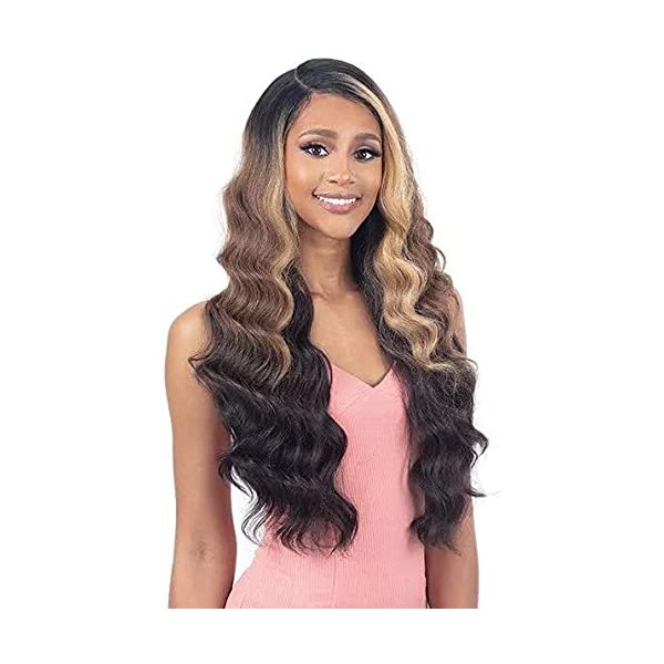 Mayde Beauty Synthetic Hair Refined HD Lace Front Wig - ITZEL (1B Off Black)