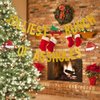 Gold Glitter Jolliest Bunch Of Assholes Banner- Christmas Party Decorations,Christmas Vacation Party Decorations, Ugly Christmas Sweater Party Decorations, Christmas Decorations for Home Office Fireplace Mantel