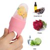 Small Ice Roller for Face and Eye, Ice Face Roller Facial Beauty Ice Roller Skin Care Tools, Ice Facial Roller Gua Sha Face Massage, Silicone Ice Mould for Face Beauty Remove Fine Lines (Black)