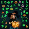 JCFIRE Luminous Halloween Temporary Tattoos for Kids, Glow in Dark Tattoos, Individually Wrapped Sheets Halloween Gifts Halloween Party Favors Birthday Party Decorations Supplies Goodie Bag Fillers