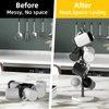 Gypie Marble Mug Holder Tree, 8 Hooks Coffee Cups Stand, New Upgraded Stable Mug Stand for Kitchen Counter Cabinet Cafe Black