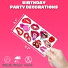 8 Sheets (84PCS) Lip Kiss Temporary Tattoos Stickers Valentines Day Theme Hot Pink Red Birthday Party Decorations Supplies Favors for Kids Girls Women Gifts Prizes Rewards