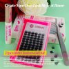 DIY Lash Extension Kit at Home, 72pcs Eyelash Extension Kit Individual Lashes Kit Natural Eyelashes Kit Lash Clusters Kit with Glue And Tweezers Wispy Lash Clusters D Curl Iris Lash Kit 8-15mm