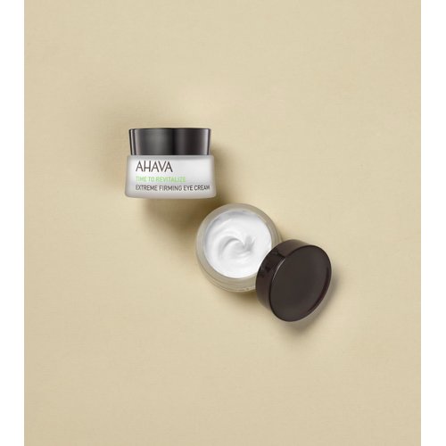 AHAVA Extreme Firming Eye Cream - Firms, Hydrates, Smoothes & Reduce Wrinkles of Eye Area, Enriched with Extreme Complex, Exclusive Dead Sea Osmoter, Peptides, Hyaluronic Acid & Shea Butter, 0.5 Fl.Oz