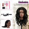 20-22 Inch 100% Mannequin Head Human Hair,Real Human Hair Mannequin Head for Braiding,Cosmetology Manikin Doll Head for Styling with Table Clamp Hair Braiding Set(Brown)
