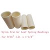 Replacement New Nylon Trailer Leaf Spring Bushings fits 9/16" I.D. x 1-3/4" (4 Pack)
