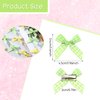 TIESOME 30PCS Mini Plaid Hair Bows, Green & Yellow Checkered Bows Clips for Hair Cute Small Hair Bow Barrettes Ribbon for Women Claw Clips Bowknot Hair Accessories for Women Girls
