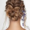 KALLORY Flower Hair Stick Ancient Style Tassel Hair Stick Pendant Updo Hair Accessory