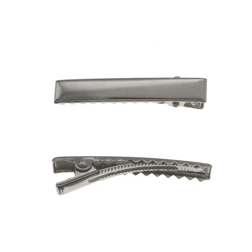 HBC 1.75 Inch Hair Clips Flat Alligator Clips with Teeth - 24 Pack
