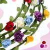 eBoot 10 Pieces Multicolor Flower Crown Floral Wreath Headband Floral Garland Headbands for Festival Wedding Party