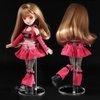 UCanaan 5 Pcs Doll Stands Kids Toys Accessories for 11.8 Inch Dolls Display Holder Suitable for 11''-13'' Dolls Transparent Stent Stand for Dolls