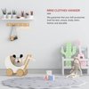 Towel Hanger 20Pcs Wooden Doll Clothes Hangers Mini Doll Hangers Doll Dress Hangers Mini Hangers for Doll Clothes Miniature Accessories (12cm) Coat Hangers