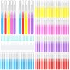 300 Pcs Interdental Brushes for Braces, 6 Size Soft and Bendable Braces Brush for Cleaning, Toothpick Dental Tooth Flossing Head Oral Dental Hygiene Flosser Teeth Gum Braces Tooth Cleaning Tool