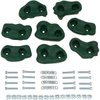 Swing Set Stuff Small Textured Rock Holds (Green) with SSS Logo Sticker (Set of 8)