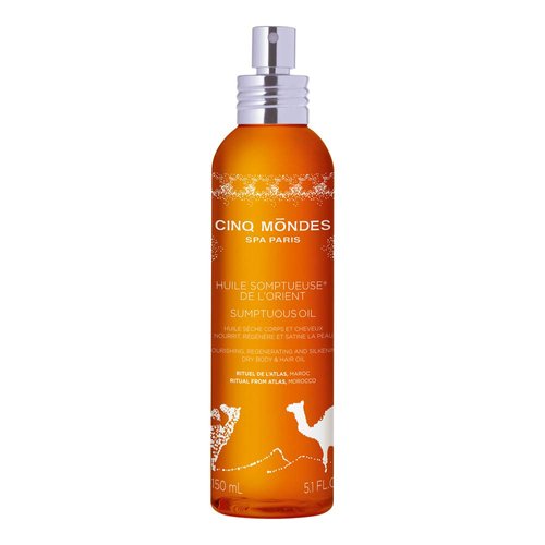 CINQ MONDES Sumptuous Dry Body Oil- 5.1 Fl.Oz - Argan Oil, Sesame Oil And Olive Oils Deeply Nourish Skin - Fast Absorbing Dry Skin Hydration - Leaves Skin Silky Soft
