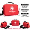 First Aid Kit 340 Piece, Premium Waterproof Hard Shell Medical Kit for Car, Home, Office, Travel, Camping, Sports, Outdoor, School - Emergency First Aid Supplies and Survival Kit
