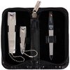 3 Swords Germany - brand quality 3 piece manicure pedicure grooming kit set for professional finger & toe nail care tool clipper fashion leather case in gift box, Made by 3 Swords (00811)