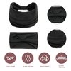 STGDAK Boho Headbands for Women non slip Wide Black Hair Bands Knoted Turban Stretch Fashion Head Bands Yoga Running Elastic Headband Wrap Headbands Hair Accessories for Teen Girls 6 Pack
