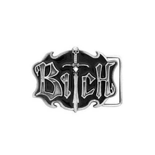 Siskiyou Gifts Bitch Antiqued Belt Buckle