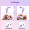Nail Drill Cordless, Denabuty Electric Nail Files Professional for Acrylic Gel Nails, Electric Nail Drill Rechargeable with 20000 RPM, 5 Adjustable Speed, 12 in 1 Portable Pedicure Manicure Kit