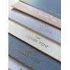 RUN2PRINT (36 Pack Thank You Cards With Envelopes & Foil Stickers - Elegant Dusty Blue Emboss Gold Foil Pressed - Blank Notes Wedding, Bridal, Baby Shower, Business and Formal All Occasion Cards