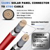 Solar to XT60 Cable 20FT/6.096M Extension Cable 12AWG XT60 Cable with 2 Pairs-IP67-Male/Female Solar Connectors for Solar Panel Extension Wire to RV Power Station