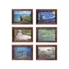 iland Miniature Dollhouse Accessories for Dollhouse Furniture on 1:12 Scale, Frames w/Printed Classic Impressionist Paintings Set (4 Frames & Impressionist Paintings)