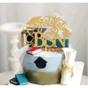 Ferburitar Congratulations BSN Cake Topper, Congrats Nurse/RN Cake Decor, 2025 Nursing School Grad Graduation Party Decorations Supplies, Gold Glitter