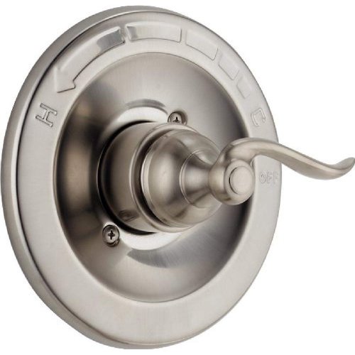 Delta Faucet Windemere 14 Series Single-Function Shower Handle Valve Trim Kit, Stainless BT14096-SS (Valve Not Included) 7.00 x 7.00 x 7.00 inches