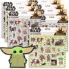 Baby Yoda Stickers Party Favors - Bundle of 200 Stickers Featuring The Mandalorian and Baby Yoda for Arts and Crafts (Star Wars Party Supplies)