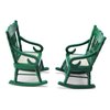 Dollhouse Miniature Rocking Chair 1:12 Scale Wooden Furniture Accessories Tiny Mini House Home Outdoor Cake Topper Decoration Model Living Room Scene Christmas Craft Displays (Green, 1)