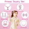 7pcs Mermaid Dress Up Purse Jewelry Set,Mermaid Necklace Bracelet Earring Set, Pretend Play Mermaid Party Decorations