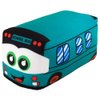 OUKEYI 11.8 Inch/30cm Car Plush Toy Simulation Bus Cute Cartoon Pillow Filling Car Plush Pillow Toy Gift Children's Birthday Party Gift (green)