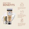 Dionis Goat Milk Skincare Vanilla Bean Scented Hand Cream & Lip Balm Set (1 oz and .28 oz) - Made in the USA - Cruelty-free and Paraben-free
