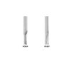 Amana Tool - 43608 Solid Carbide Double Straight Flute Plastic Cutting 1/4 Dia x 1" x