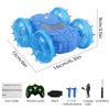 Amphibious Remote Control Car 4WD Waterproof RC Car Gesture Remote Control Boat 360° Rotation Stunt RC Boat with Lights Water Beach Pool Toys for Kids Ages 4-8-12 Gifts for 6 7 9 Year Old Boys Girls