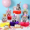 Teling 9 Pcs Cat Birthday Party Decorations Cat Themed Honeycomb Centerpieces Cats Party Supplies Cat Party Cake for Kids Baby Shower Birthday Supplies