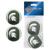 Pets First NCAA Michigan State Spartans Tennis Balls for Dogs & Cats - 2 poece Set with Team Logo in Vibrant Team Color