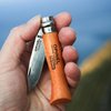 Opinel No.08 Carbon Steel Folding Pocket Knife with Beechwood Handle, Brown (2540089)