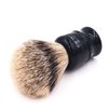 Parker Safety Razor,100% Silvertip Travel Shave Brush with Case, Black - Also Great for Everyday Use!