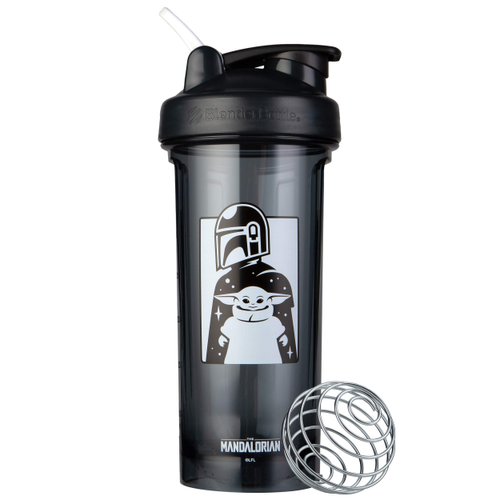 BlenderBottle Star Wars Shaker Bottle Pro Series Perfect for Protein Shakes and Pre Workout, 28-Ounce, Mandalorian & Child (Pack of 1)