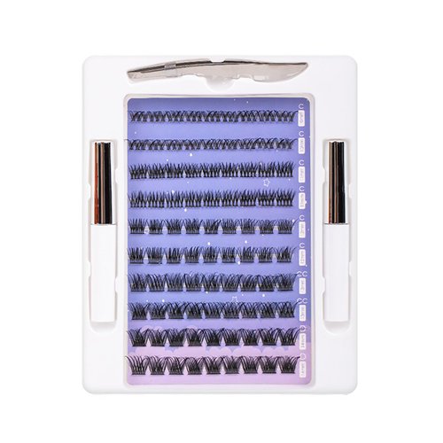 Colored Lash Clusters, Colored Lash Extension, Colorful Lash Clusters Kit, Color Lash Extensions, Rainbow DIY Eyelash Extension Colorful Cluster Lashes for Beginners DIY at Home