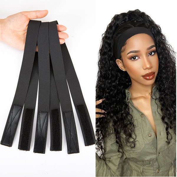 Meetwig Melting Lace Elastic Band for Lace Frontal Wig Lace Melting Band Wig Install Accessories 4pcs