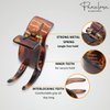 Parcelona French Small Three Teeth Tortoise Brown Shell Pony Fish Style Strong Grip Jaw Hair Claw Clip Clamp - 3/4 Inch